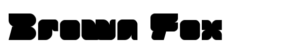 Brown Fox font preview